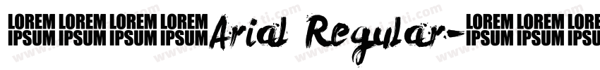 英文字体Arial Regular字体转换
